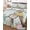 light blue-green, variant on Quilt King Size Bedding Set, Gray Easter Bunny Reversible Summer Quilt 3 Pieces, Spring Easter Eggs Floral Wooden Lightweight Bedspreads Coverlets with 2 Pillow Shams for All Seasons