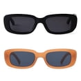 thumbnail image 4 of Gafas de sol BUTABY Rectangulares de estilo retro UV400 para mujer, 4 of 7