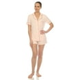 thumbnail image 5 of White Mark Women's Solid Short Pajama Set, 5 of 6