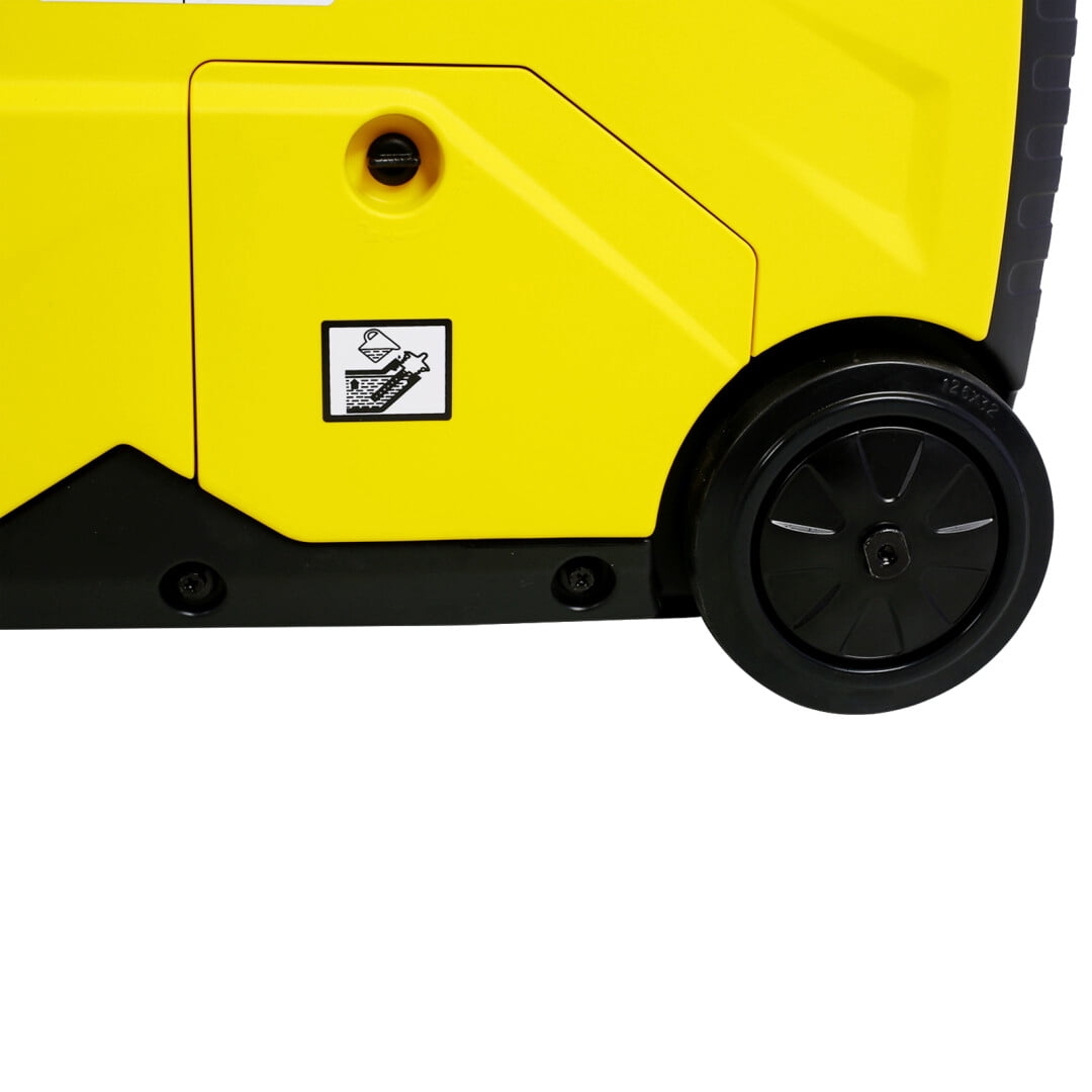 Super Quiet 4500W Inverter Generator with Electric Start & Foldable Wheels - CARB/EPA Compliant for RVs & Sensitive Electronics (Pure Sine Wave, 17hr Eco Run Time)