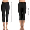 thumbnail image 5 of Charmo Women Swim Pants High Waisted Swim Capris Swimming Shorts Swimming Leggings, 5 of 7