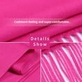 thumbnail image 4 of EASE LEAP Pashmina Scarfs for Women Silky Shawls and Wraps for Evening Dresses Soft Large Scarves Wedding Warm Stylish Solid Color, Hot Pink, 4 of 7