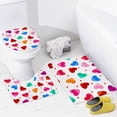 thumbnail image 2 of GZHJMY Bathroom Mat set of 3， 3 Pieces Bath Mats Set for Bathroom, Non-Slip Washable Cover Floor Rug Decorations for Bathroom, 2 of 6