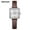 Leather _ coffee silver, variant on Square Watch for Women Waterproof Light Luxury Vintage Leather/Stainless Steel Quartz Watch