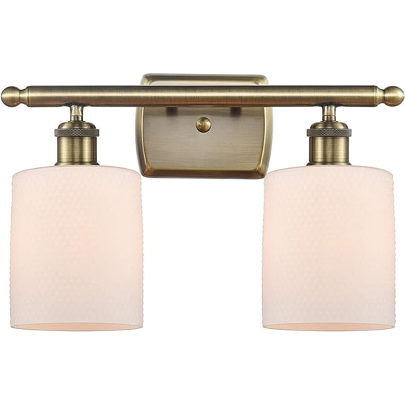 Innovations 516-2W-AB-G111-LED Transitional LED Bath Vanity from Ballston Collection in Brass - Antique Finish