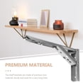 thumbnail image 3 of Miangastore Angle Bracket Silver 2Pcs Right Angle 7.66X1.26X4.44in, 3 of 9