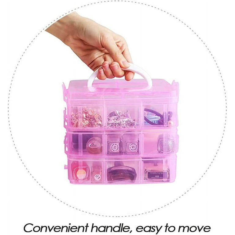 5-Grid Organizer Box Compartments Storage Container Convenient Sliding  Buckle for Fake Nails for Earrings - AliExpress