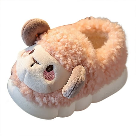 

NIJNFCLOTH Girls Slippers Toddler Kids Baby Warm Shoes Boys Girls Cartoon Soft Soled Slippers Girls Slippers Boots