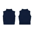 thumbnail image 2 of Creative Knitwear Kids Unisex Full Zip Polar Fleece Vest, Navy, Sizes 12M - Size 8, 2 of 7