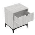 thumbnail image 7 of Zaffy 2-Drawer Dusty Grey Oak Nightstand (23"H X 18.9"W X 15.7"D) (Set Of 2), 7 of 7