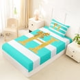 thumbnail image 4 of Erosebridal Bowknot Initial H Twin Sheet Sets for Girls, Abstract Ombre Bedding, 3-Piece, 4 of 5