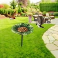 thumbnail image 3 of Ywbawe Iron Garden Stake Bird Bath Feeder with Metal Stand for Outdoor Yard Decor, 1-Pack, 3 of 4