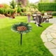 thumbnail image 3 of Comedero y bebedero para pájaros de metal con estaca | Decoración de jardín exterior | Construcción de hierro resistente al agua | Atrae aves para observarlas en el jardín, 3 of 5