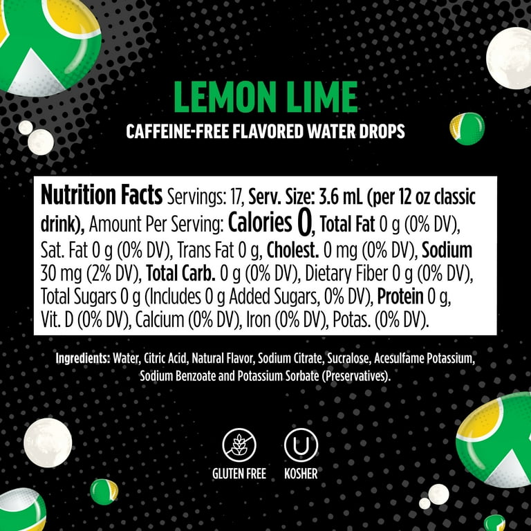 Ninja Thirsti ZERO SODA Lemon Lime Flavored Liquid Water Drops, 1