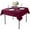 Burgundy, variant on Rectangle Tablecloth 60x102 inch Washable Polyester Fabric Table Cloth for Wedding Party Dining Banquet Decoration（60x102, Silver）