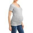 thumbnail image 6 of Times Two Maternity Ruched Sides T-shirt, 6 of 6