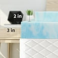 Mattress Topper Full Size, 2 inch Cooling Gel Memory Foam Bed Topper for Pressure Relief