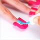 thumbnail image 1 of Plantillas de esmalte de uñas para adultos, soporte de uñas reutilizable para pintar uñas, tiras de punta francesa, aplicador protector de uñas a prueba de derrames, 2 uds., 1 of 5