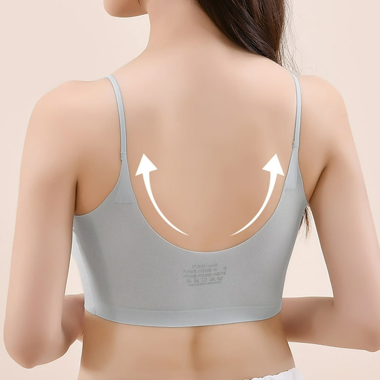 Aueoeo High Support Sports Bras for Women, Padded Sports Bras for Women  Ladies Traceless Comfortable One-Piece No Steel Ring Vest Breathable  Gathering Bra Woman Underwear 