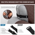 thumbnail image 4 of JOVELL Reversible Sofa Cover for 3 Cushion Couch, Water Resistant Couch Slipcover, Non-Slip Quilted Furniture Protector for Pets & Kids, Chocolate, 4 of 11