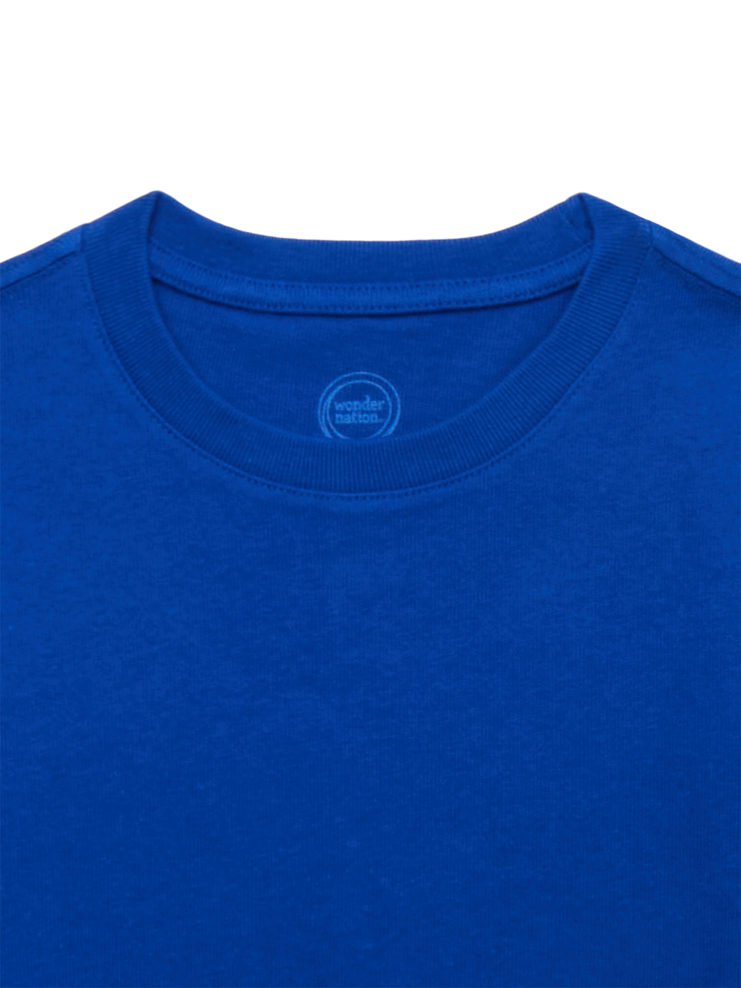 Wonder Nation Boys Short Sleeve Heavyweight Boxy T-Shirt, Sizes 4-18 & Husky