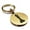 Gold, variant on Stainless Steel Bishop Chess Piece Round Medallion Keychain Circle Ring