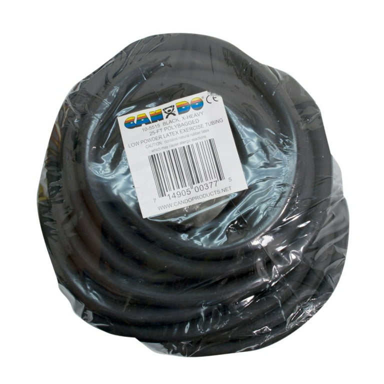 CanDo Latex Free Exercise Tubing - 25' roll - Black - x-heavy CanDo Latex Free Exercise Tubing - 25' roll - Black - x-heavy