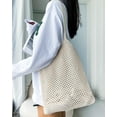 thumbnail image 2 of Mesh Beach Tote Bag Shoulder Bag Handbags Knitting Hollow Summer Bag Hobo Bag Aesthetic for Women, 2 of 9