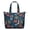 Orange-4, variant on Anchor & Compass Themed Durable Shoulder Bag - Spacious Lightweight Travel Tote with Zippered Sections for College Students & Working Professionals