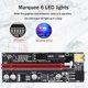 thumbnail image 2 of 2 unidades Pcie Riser 1x a 16x tarjeta de extensión de gráficos Afortunado Sencillez, 2 of 3