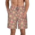 thumbnail image 2 of Uemuo Fireworks1 Pattern Men's Swim Trunks Hawaiian Beach Bathing Suit Swimsuits Beach Quick-Dry Shorts with Pockets-X-Large, 2 of 9