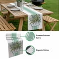 thumbnail image 6 of Eucalyptus Leaves Table Runner Green Striped Glass Bottles Plants Spring Table Runners Dresser Scarves Holiday Kitchen Dining Table Decoration for Home Party Indoor 13x36 Inch, 6 of 9