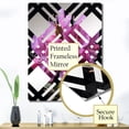 thumbnail image 3 of Designart "Beauty of Singular Purple Rhododendrons II" Rhododendron Oversized Wall Mirror - Traditional Floral Bedroom Wall Mirror Large - Multiple Color Options, 3 of 6