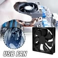 thumbnail image 3 of USB Fan For PC Computer Case Cooling Cooler Fan) C4N5 M3G8 T5C8 J3F3 Q9L1 Y, 3 of 9