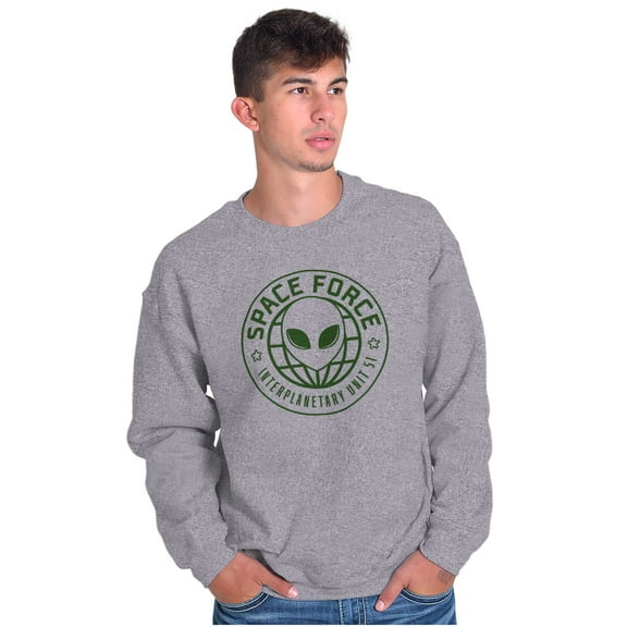 Alien Space Force Area 51 Believers Unisex Plus Fleece Graphic Sweatshirt Brisco Brands 2X