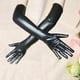 thumbnail image 1 of Guantes de Cuero Hugo Guantes Largos Elásticos 21 pulgadas Negro, 1 of 7