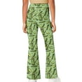 thumbnail image 3 of DISNIMO Green Gherkin Festival Girls Bell Bottom Stretchy Knit Pants Fall Flare Ribbed Bootcut Leggings 11-12 Years Kids Yoga Pants for Girls Flare Leggings with 2 Pockets, 3 of 7