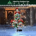 thumbnail image 4 of Ltdhehe Solar Powered Outdoor Christmas Tree Lights Energy Efficient Holiday Decorations Auto On/Off Design, 4 of 4