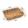 thumbnail image 2 of organization and storage,Water Hyacinth Baskets Woven Baskets With Handles Wicker Storage Baskets For Organizing Large 2 Pack 15,Beige, 2 of 4