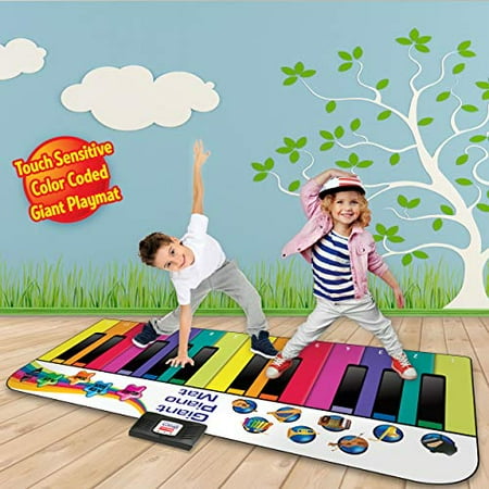 Floor Piano Mat Jumbo 6 Foot Musical Keyboard Playmat For Kids