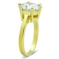 thumbnail image 4 of Womens Gold Ring Stainless Steel Anillo Color Oro Para Mujer Ninas Acero Inoxidable with AAA Grade CZ in Clear Bethany, 4 of 4