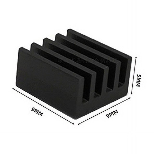 Aluminum Heatsink Radiator Heat sink for Electronic IC Chip RAM MOS Dynatron Raspberry Pi Cooling With Thermal Conductive Tape 9x9x5mm