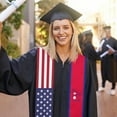 thumbnail image 3 of Nepal &amp; USA United States Flag Graduation Stole For International Student Stole Pride Cheers Shawls, 3 of 6