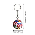 thumbnail image 6 of National Flags Football Keychain, 5 PCS Soccer Keychain, Soccer Ball Key Chain, Soccer Key Chains for Men's Backpack, Sports Souvenir Carnival Reward Keychains, 6 of 6