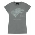 thumbnail image 1 of Game Of Thrones - Camiseta modelo Stark Winter Is Coming para mujer (Carbón), 1 of 2