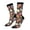 3 Black, variant on Milk Tea Print Adult Socks for Men & Women,Calf Socks, Ankle Socks,Boots Socks,Breathable Casual Sock,Unisex Crew Socks