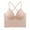Pink, variant on TAGOLD Womens Plus Size Bra,Summer Casual Bras for Womens,Women's Ruched Sports Bras Padded Workout Tops Medium Support Crop Tops