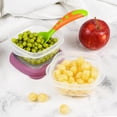 thumbnail image 2 of Small Plastic Food Storage Containers With Lids Airtight, 5 Oz Snack / Fruit Lunch Box For Kids, Meal Prep To Go, Fridge Storage Containers, Easy Open Lids, Dishwasher Safe, BPA Free, 5 Oz - Set of 4, 2 of 5