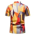 thumbnail image 4 of Camisa de manga corta con botones y solapa con estampado hawaiano para hombre Pompotops  oipoqjl48001, 4 of 9