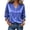 Blue, variant on Vrorvz 3/4 Sleeve Satin Shirts for Womens Button down V Neck Shirt Casual Business Work Summer Tops